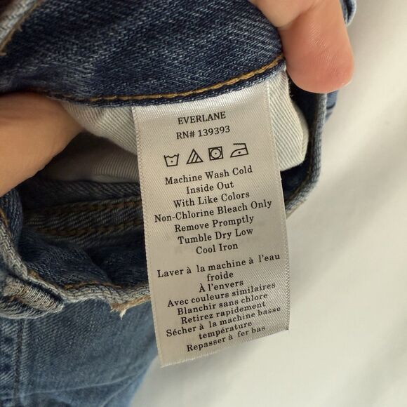 Everlane Super Soft Relaxed Jean Women's 27 Regular Organic Cotton Slim Leg - Picture 5 of 9